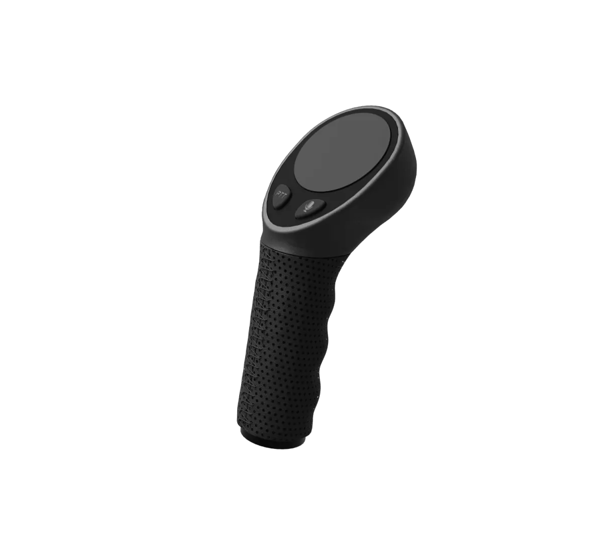Navia Grip in hand, leather detail