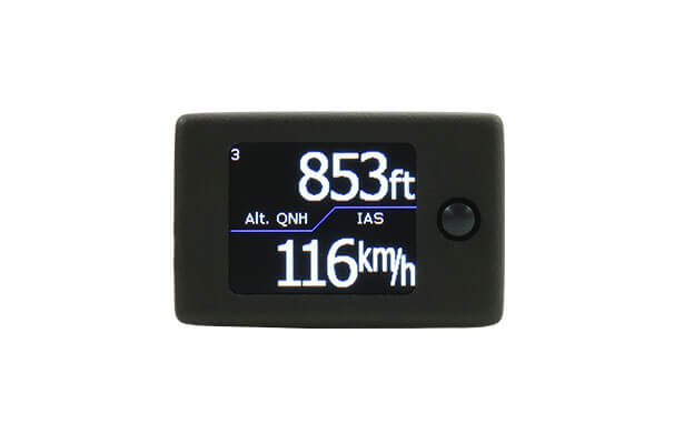 Compact display with big altitude and airspeed for aircraft