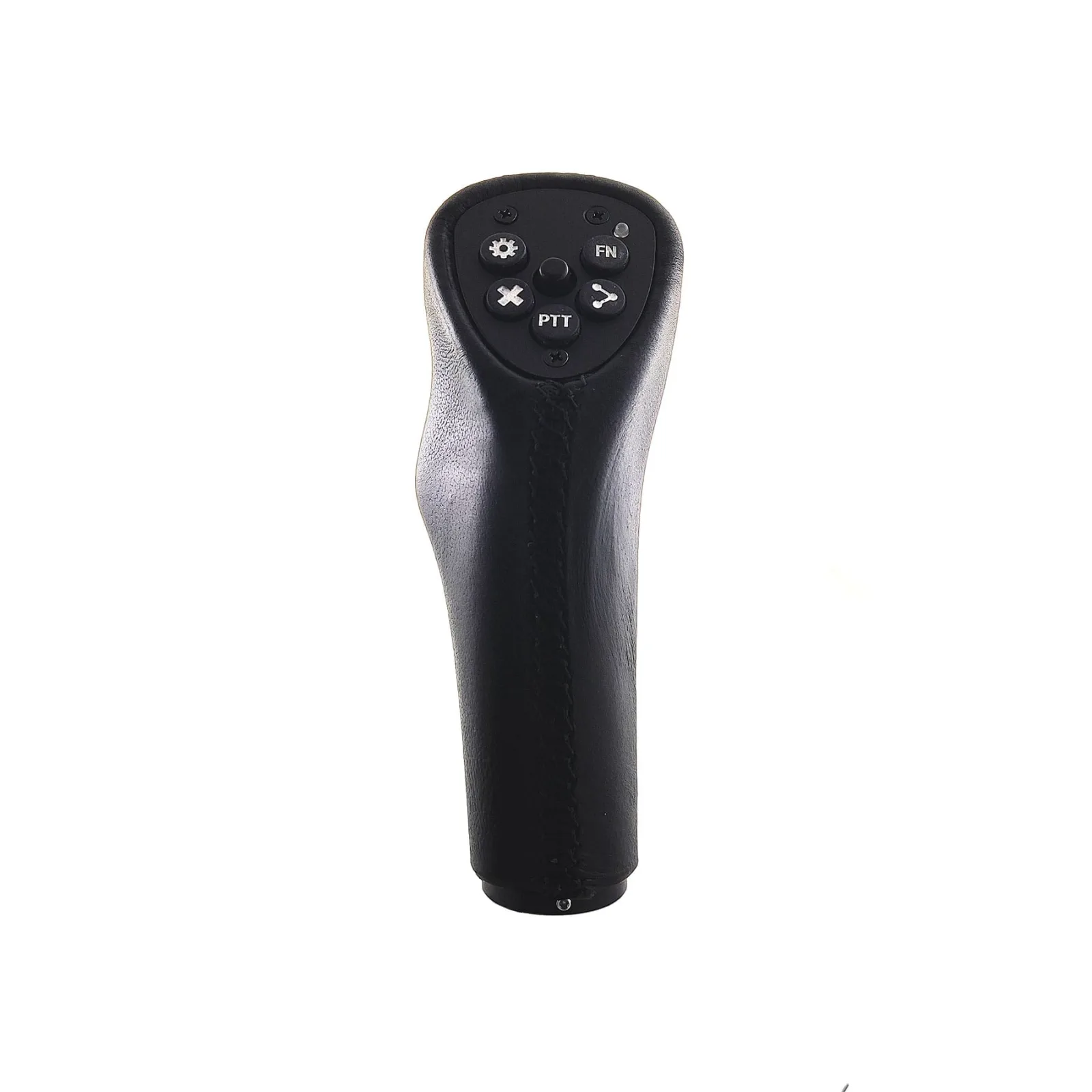 LX Joy control-stick grip in black, with the push-to-talk and function buttons on top
