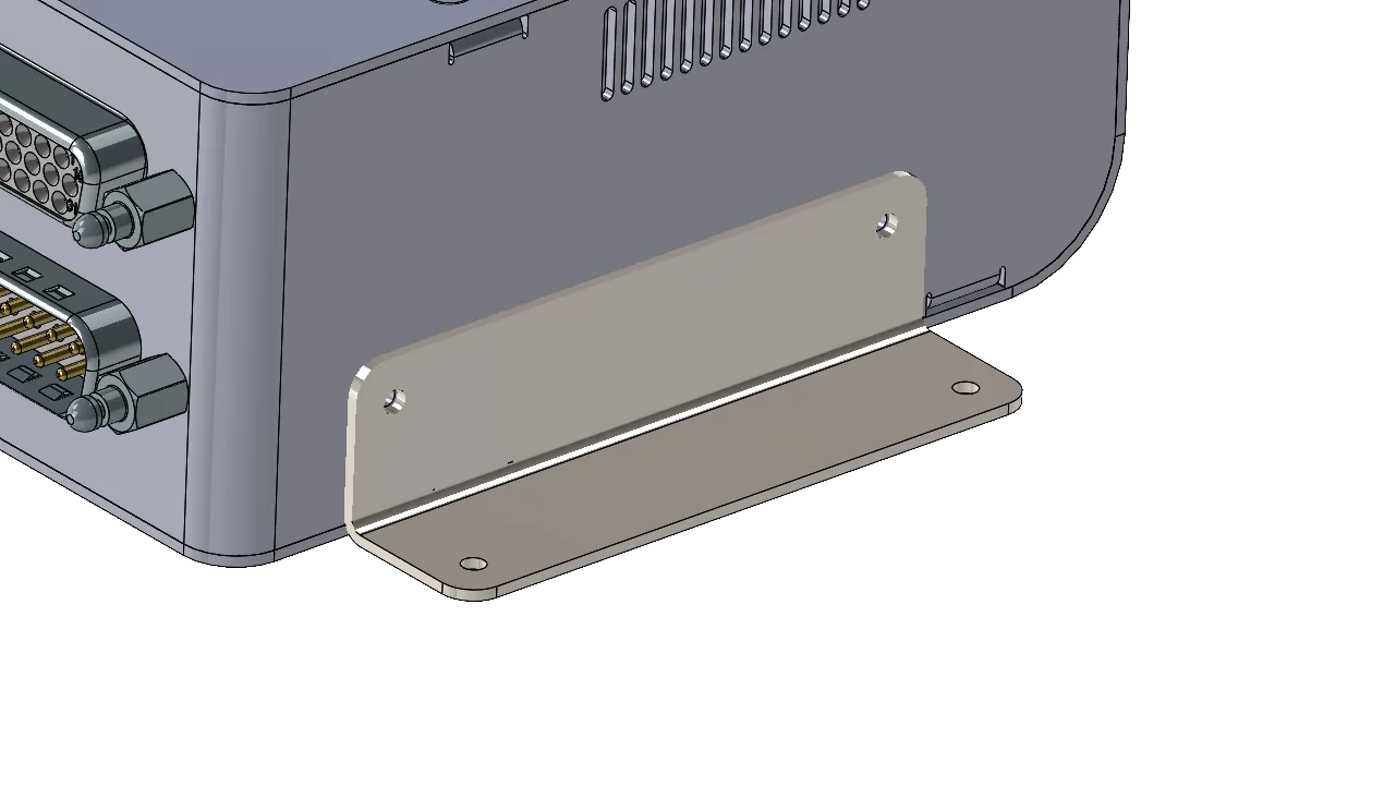 Navia mounting bracket set fitted to the underside of a Navia unit