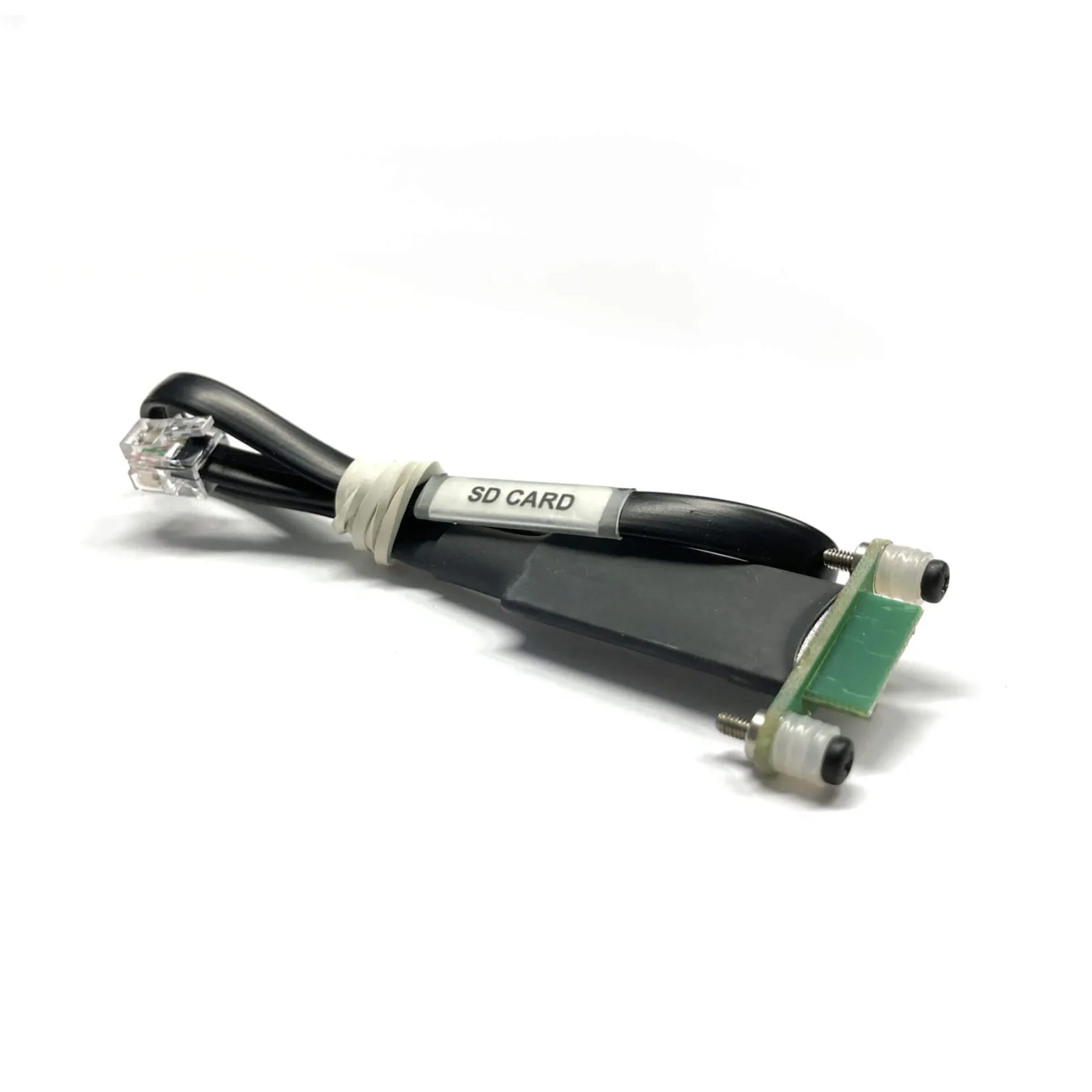 SD card reader board with its extension lead and end fittings